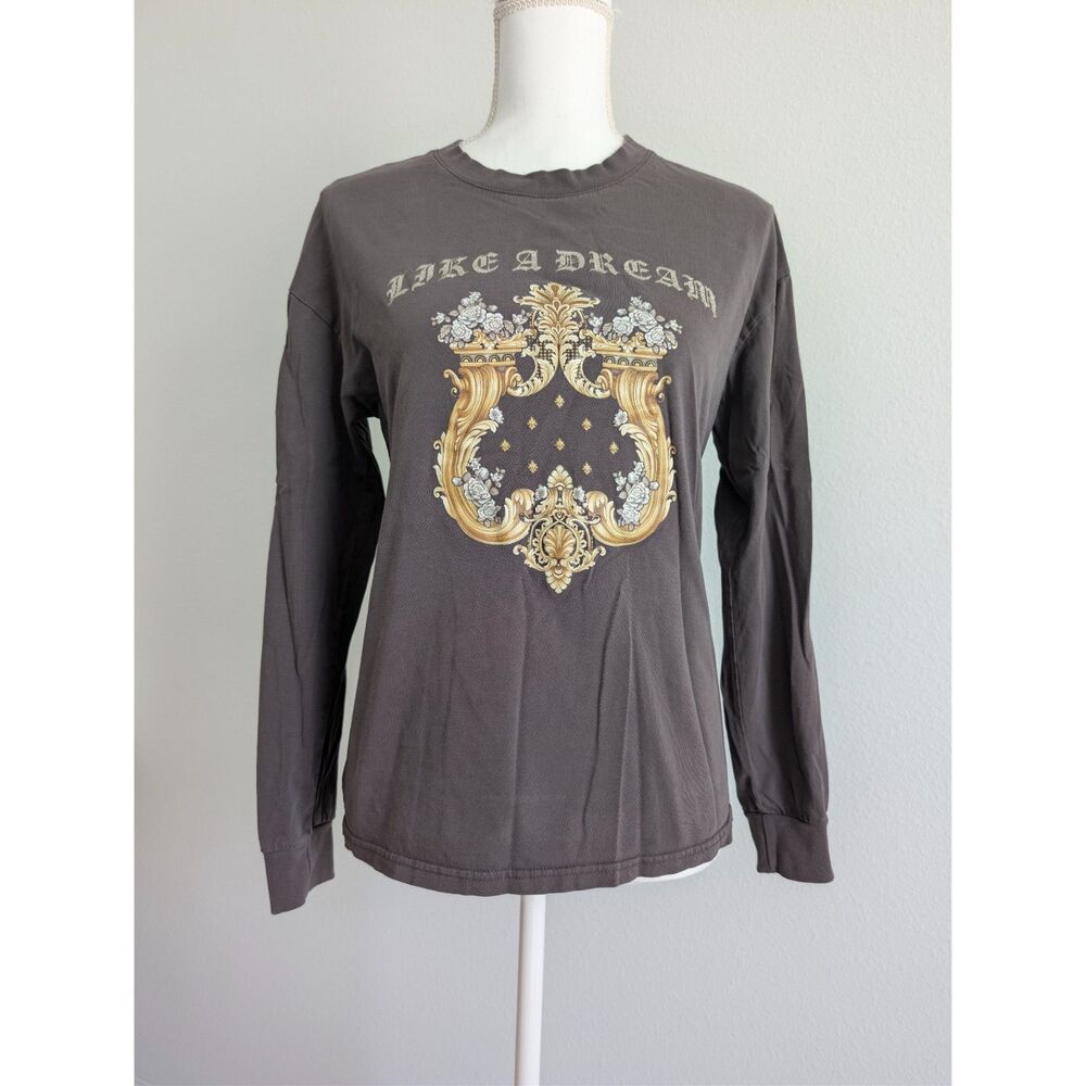 VTG Juicy Couture Y2K  Like A Dream Crest Graphic Long Sleeve Top M